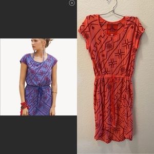 JOHNNY WAS JWLA High-Low Drawstring Tunic Dress